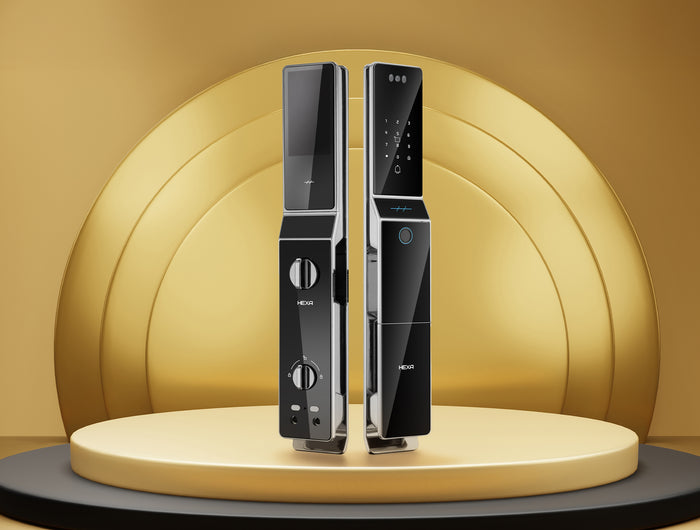 <h3>P100F-Pro智慧指紋門鎖</h3>