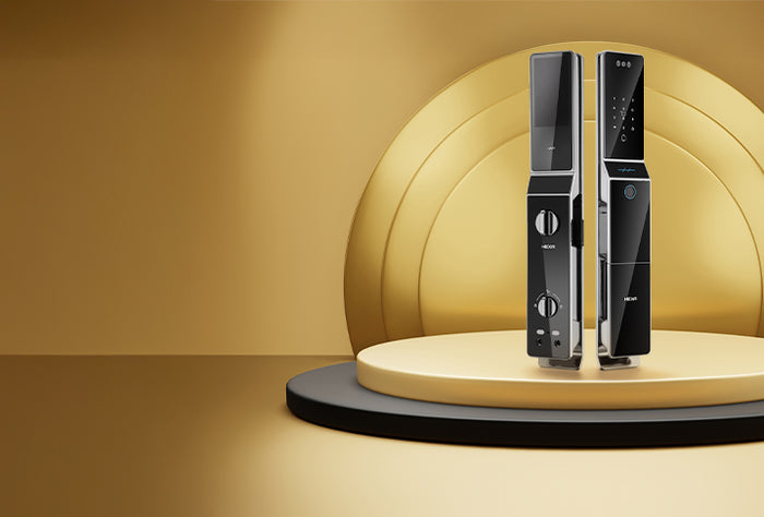 <h3>P100F-Pro智慧指紋門鎖</h3>